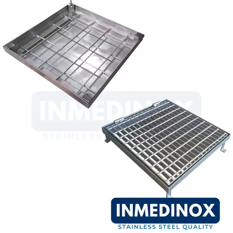 Imagen de tapa registro en acero inoxidable