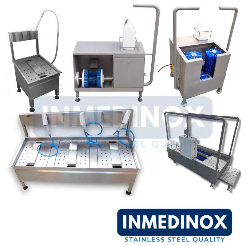 Imagen de Lavabotas  en acero inoxidable.