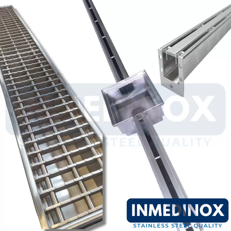 Imagen de Canales de Desagüe  Acero Inoxidable 