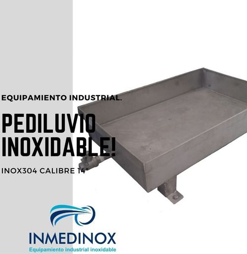 Pediluvio en acero inoxidable