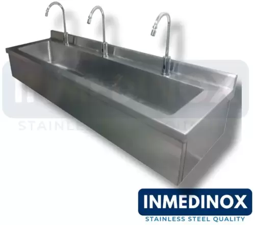 Lavamanos de empotrar en acero inoxidable