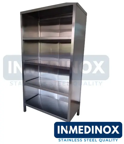 Estantería cerrada en acero inoxidable