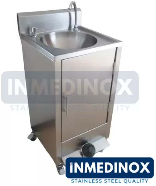 Lavamanos portátil en acero inoxidable