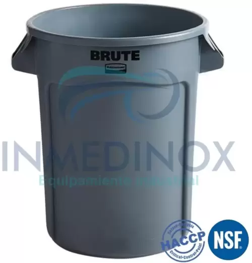 Contenedor plástico de 121 LTS RUBBERMAID BRUTE 
